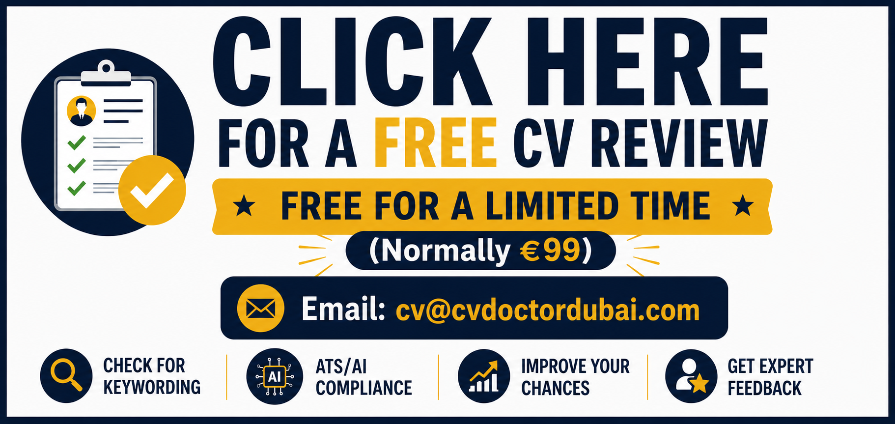 Free CV Review - CV Doctor Dubai